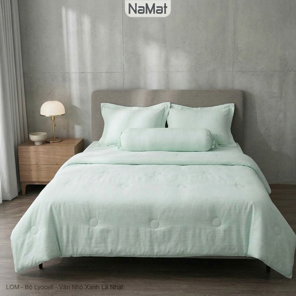 Lyocell - Bộ Chăn Ga Gối 4 Món Đa Năng (4 mùa) - LOM