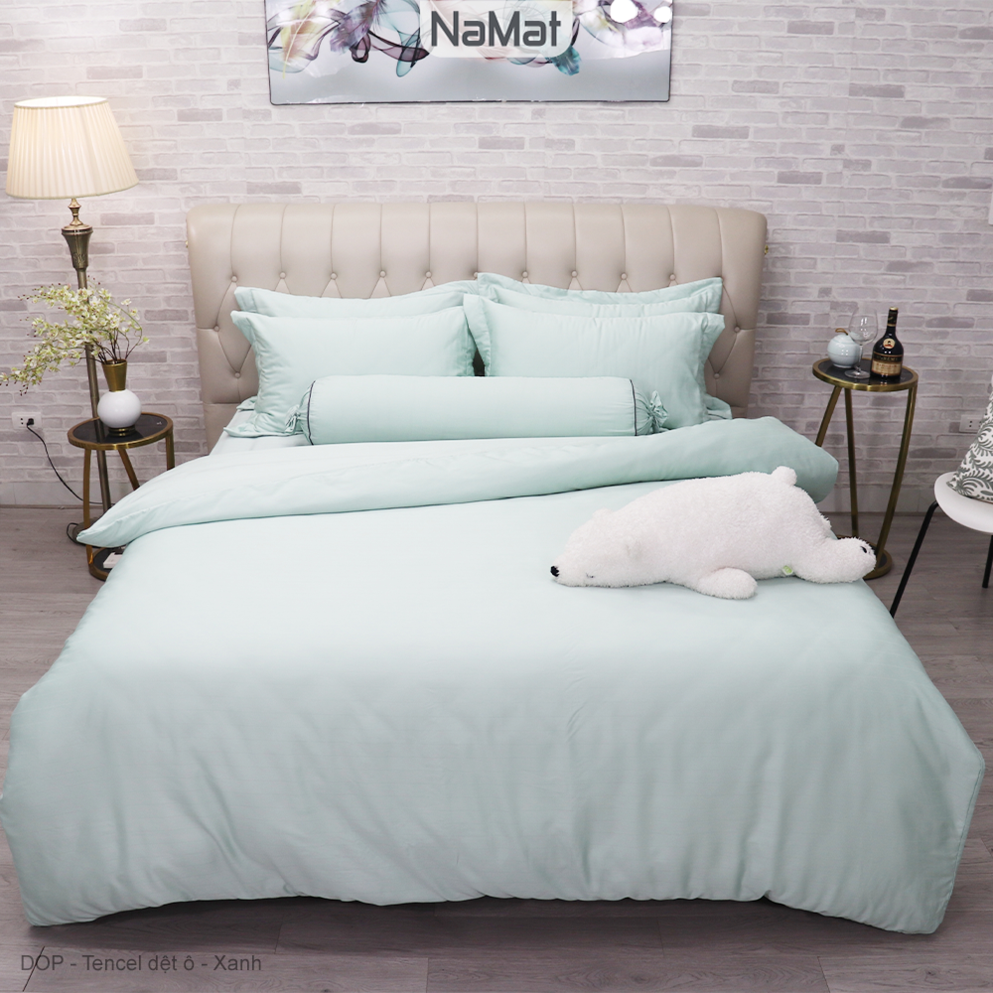 Tencel dệt ô - Chăn Chần 4 Mùa Đa Năng có khóa dồn ruột bông - DOP