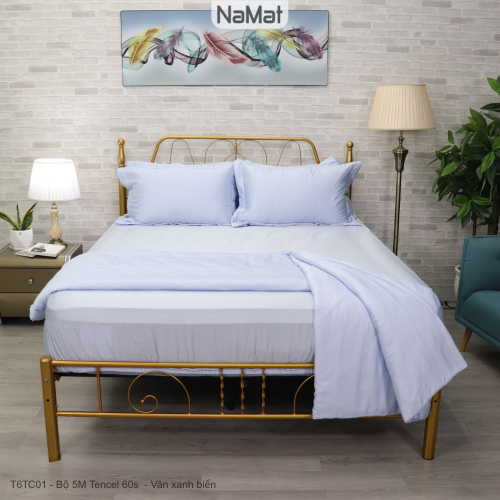Tencel 60s - Bộ Chăn Ga Gối 5 Món Đặc Biệt Đa Năng (4 mùa) - T6TC Tencel 60s - Bộ Chăn Ga Gối 5 Món Đặc Biệt Đa Năng (4 mùa) - T6TC
